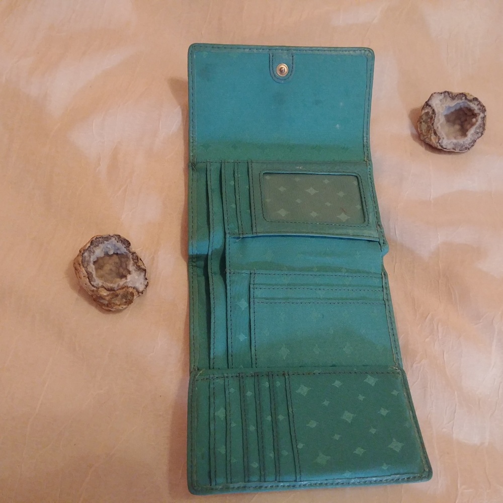 Fossil Teal Folding Wallet - image 5